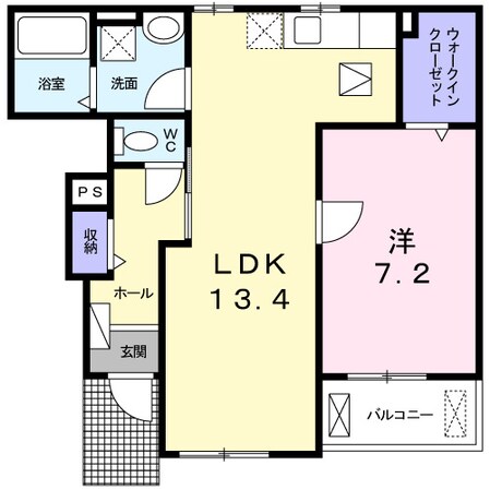 レヴェランスＢの物件間取画像